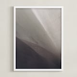 "Deep Shadow I" - Art Print in Grey Violet by David Michuki - Framed