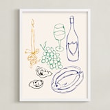 "Dawn & Dusk Delights 2" - Art Print in Cotton by Cass Loh - Framed