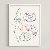 "Dawn & Dusk Delights 1" - Art Print in Cotton by Cass Loh - Framed