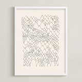 "Nature, you and me N.4 II" - Art Print in Ivory Black by Catilustre - Framed