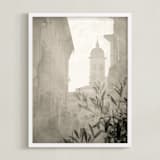 "Quartiere" - Art Print in Cotton Seed by Tania Medeiros - Framed