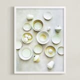 "KITCHEN CLAY" - Art Print in Sandstone by Jenni Kupelian - Framed