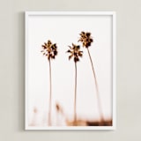 "Dreamscapes #4" - Art Print in Peach by Mike Sunu - Framed