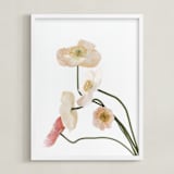 "Poppies II" - Art Print in Stem by Blustery August - Framed