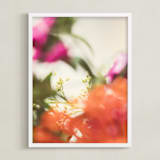 "Protea II" - Art Print in tangerine by Kamala Nahas - Framed