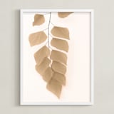 "Tenderness" - Art Print in Antique Brass by Eliane Lamb - Framed