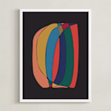 "Fragments" - Art Print in Chalkboard by Romina Gadler - Framed