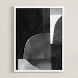 "Construct 32" - Art Print in Black & White by Ashleigh Ninos - Framed