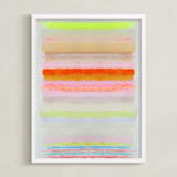"Inner Light" - Art Print in Vibrant Pastel by HAPI ART - Framed