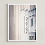 "Urban scene" - Art Print in Stone by Lucia Coppola - Framed