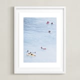 "I Got That Sunshine In My Pocket I" - Art Print in Sea Blue by Summer Strauch - Framed