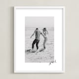 "Scripted Heart: Framed Photo" - Framed Photo in Graphite by Claudia Orengo - Framed