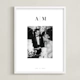 "Monogram: Portrait Framed Photo " - Framed Photo in White by Minted - Framed