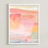 "Rising Light" - Art Print in Sunrise by Hooray Creative - Framed