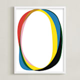 "Rings 1" - Art Print in MId Century Modern Primary by Christina Flowers - Framed