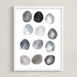 "Rinse and Repeat" - Art Print in Slate by Susie Allen - Framed
