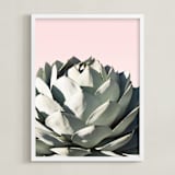"Pink Agave" - Art Print in Blush by Wilder California - Framed