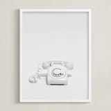 "Telephone" - Art Print in Pearl by Cristiane - Framed