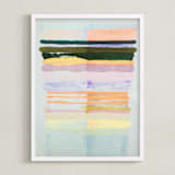 "Inner Nature" - Art Print in Hot Tangerine by HAPI ART - Framed