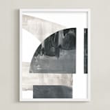 "Indian Sundial" - Art Print in Onyx by Agnes Pierscieniak - Framed