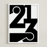 "LA  213" - Art Print in Black and White by Jennifer Morehead - Framed