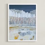 "White Woods" - Art Print in White Woods by Sarah Fitzgerald - Framed