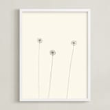 "Dandelions" - Art Print in Ivory by Jorey Hurley - Framed