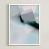 "ghost" - Art Print in Grey by Lori Wemple - Framed