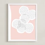 "Circle of Friends" - Art Print in Cotton Candy by Kisco Print Shop - Framed