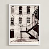 "brick and mortar" - Art Print in salt & pepper by Sondra Lucianovic - Framed