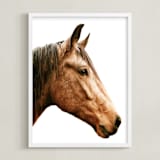 "Dominant Spirit" - Art Print in Chestnut by Robin Ott - Framed