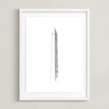 "Washington Monument" - Art Print in Slate by Paul Berthelot - Framed