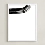 "Shimmering Waterway " - Art Print in Moon by Lise Gulassa - Framed