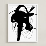 "synapse" - Art Print in Black and White by Ilana Greenberg - Framed