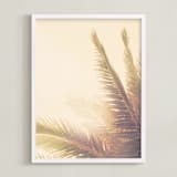 "Golden Palm Tree" - Art Print in Golden by Wilder California - Framed