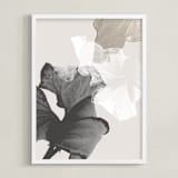 "Refractions" - Art Print in Taupe by Creo Study - Framed