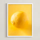 "When Life Gives You" - Art Print in Lemon by Ana V. Ramirez - Framed