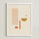 "Les Italiennes III" - Art Print in Earth by Alex Roda - Framed