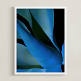 "Electric Blues 1" - Art Print in Cobalt by Lisa Sundin - Framed