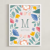 "Forest Flowers" - Personalized Art Print in Forest by Zani van Zyl - Framed