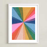 "paper kaleidoscope" - Art Print in Skittles by Carrie Moradi - Framed