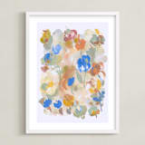 "Cornflower" - Art Print in Cornflower Blue by Suzanna Toole - Framed
