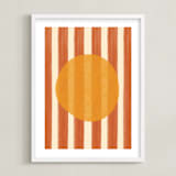 "Day and Night 1" - Art Print in Sun by Inkblot Design - Framed
