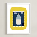 "Oh Buoy" - Art Print in Sunshine by Nadia Hassan - Framed