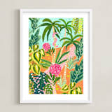 "Magic Jungle" - Art Print in Original by Sara Berrenson - Framed