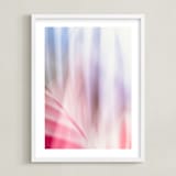 "abstract palms II" - Art Print in berry by Kamala Nahas - Framed