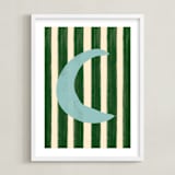 "Day and Night 2" - Art Print in Moon by Inkblot Design - Framed