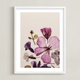 "Forever in Bloom" - Art Print in Pink by Karen Kardatzke - Framed