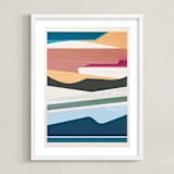 "Outlook" - Art Print in Pond by Jen Florentine - Framed