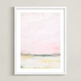 "Bubblegum Dreams 1" - Art Print in Bubblegum Pink by Amy Hall - Framed